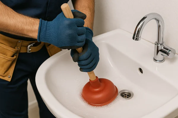 a male technician tightening a ball valve from Plumber Georgetown in Georgetown, TX - Commercial plumbing Repairs a male technician tightening a ball valve from Plumber Georgetown in Georgetown, TX - Commercial plumbing Repairs