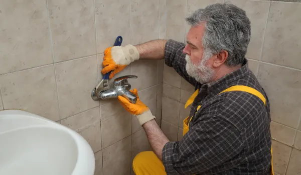 a male plumbing technician smiling at the camera from Plumber Georgetown in Leander, TX - Leander TX a male plumbing technician smiling at the camera from Plumber Georgetown in Leander, TX - Leander TX